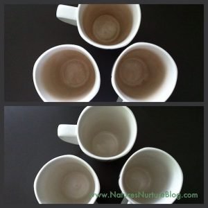 how to clean coffee and tea stains from mugs