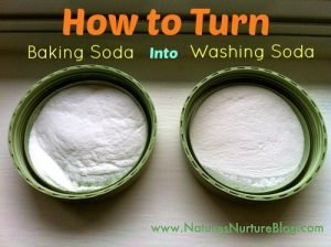 Turn Baking Soda Into Washing Soda