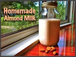 homemade almond milk
