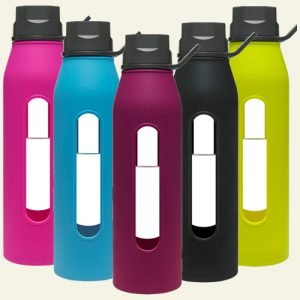 Takeya glass water bottles