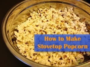 Homemade Stovetop Popcorn