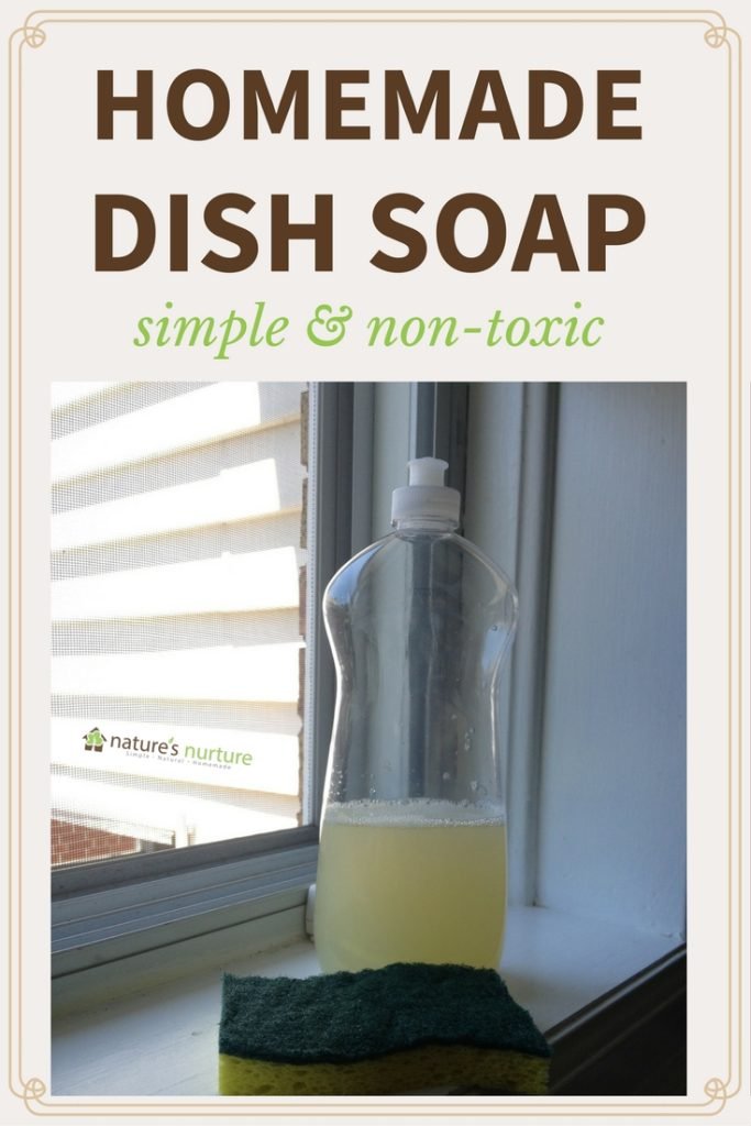 homemade-dish-soap-pin Homemade Dish Soap Recipe - How to make homemade dish soap with simple, non-toxic ingredients.