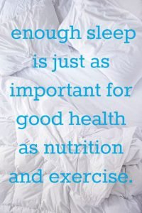 Healthy Sleep as Important as Nutrition and Exercise 