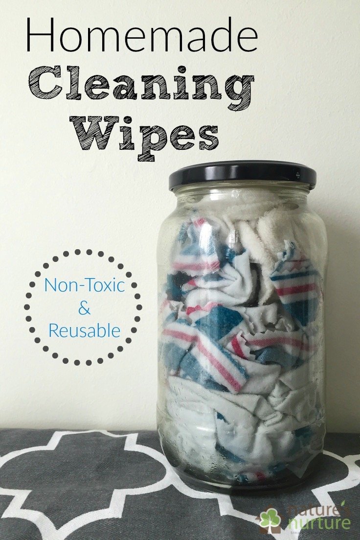 These homemade cleaning wipes are easy to make, create zero waste, and are much healthier for you and the environment - all with a few simple ingredients!