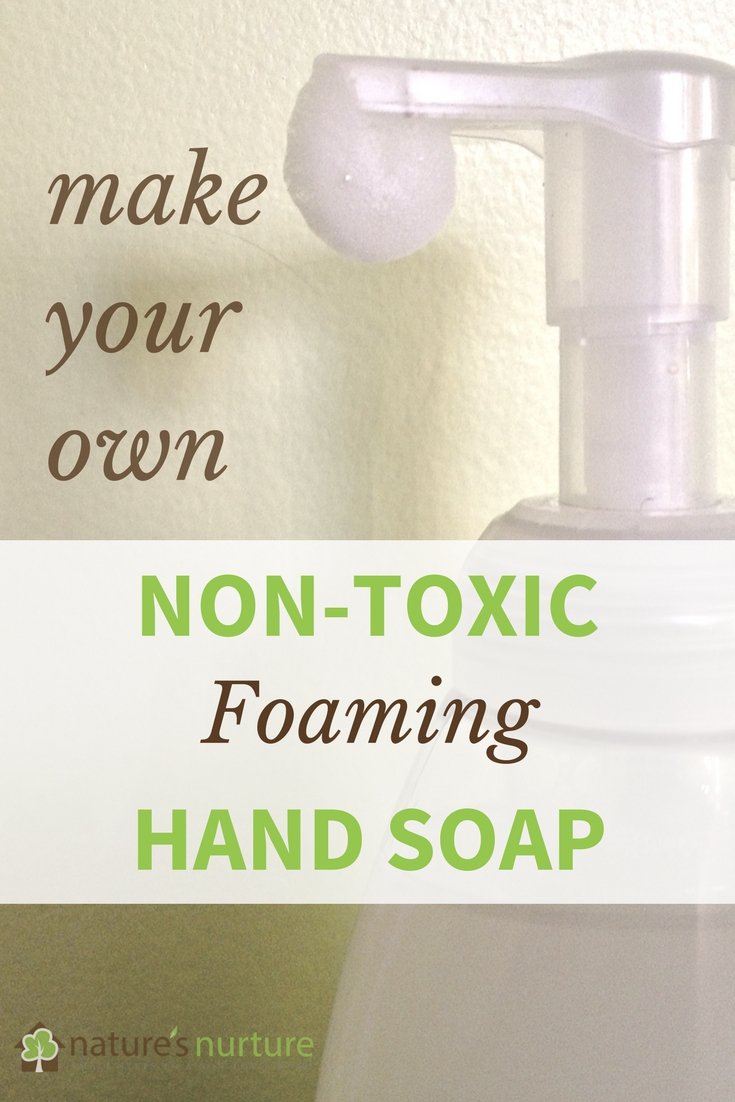 See how quick and easy it is to whip up a batch of this homemade foaming hand soap with just 2 simple, natural ingredients!