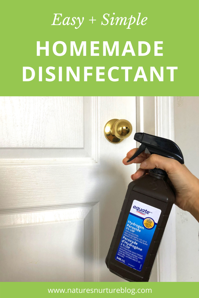 Ditch the bleach and toxic fumes, and learn how to make this natural homemade disinfectant spray with a simple ingredient you probably already have at home!