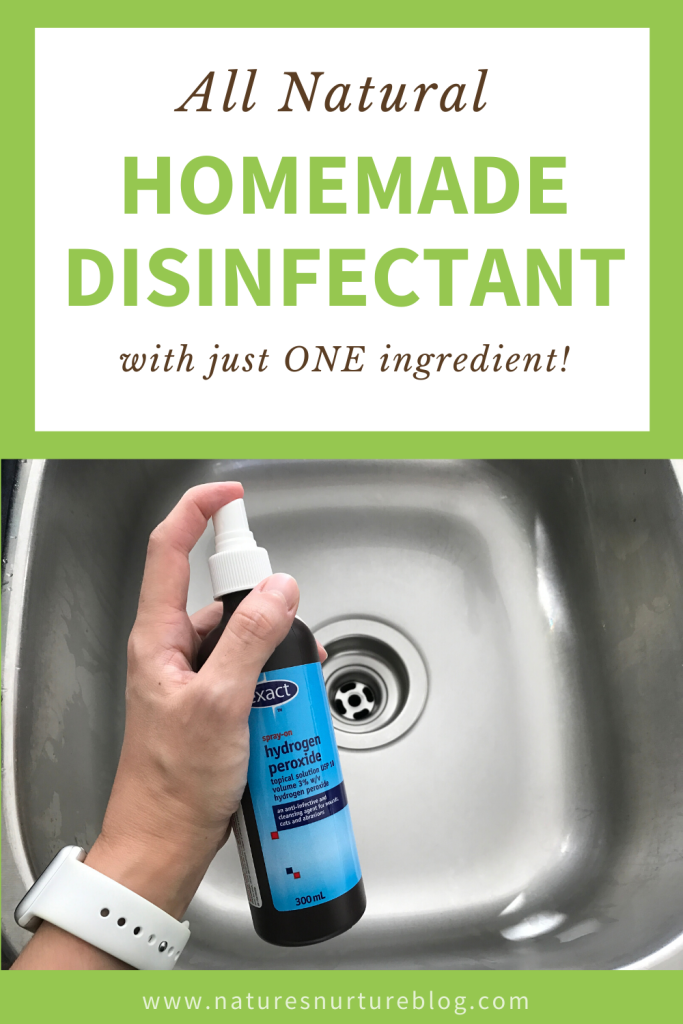 Ditch the bleach and toxic fumes, and learn how to make this natural homemade disinfectant spray with a simple ingredient you probably already have at home!